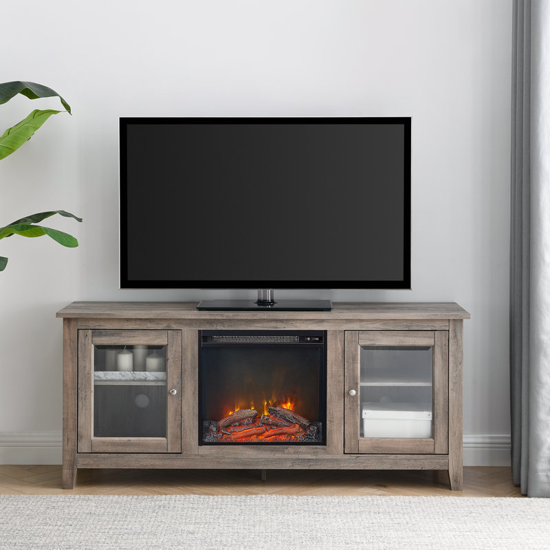 Zipcode Design™ Kohn TV Stand for TVs up to 65" with Electric Fireplace